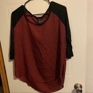 Rue21 Juniors 3/4 Sleeve Sheer Top